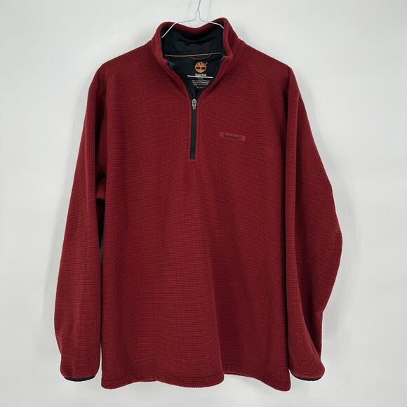 Timberland Men’s XL Waffle Fleece Pullover Quarter Zip RN 36543 - Picture 1 of 8
